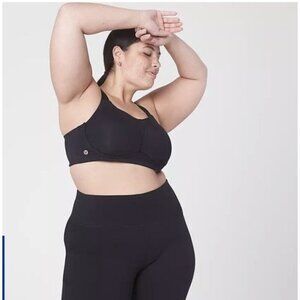 Livi Active Lane Bryant Black Sports Bra No Wire Woman's Sz 40DDD